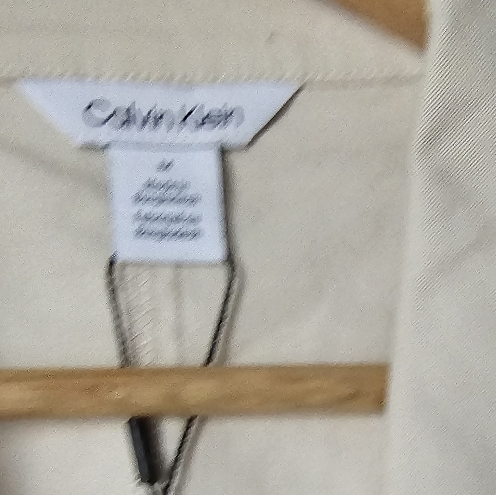 Calvin Klein Short Cotton Trench Coat - Picture 14 of 14